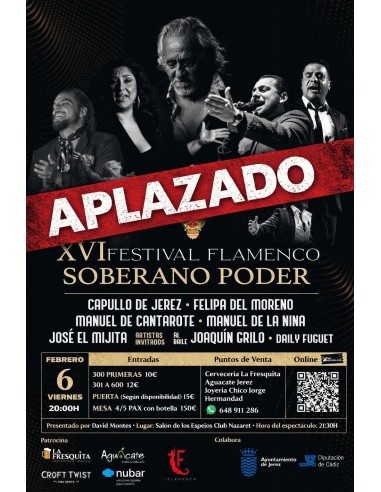 XVI FESTIVAL FLAMENCO SOBERANO PODER